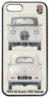 Austin A30 2 door Deluxe 1953-56 Phone Cover Vertical